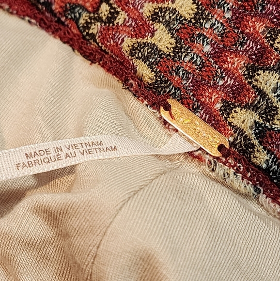 Nwt! Anthropologie Free People zig zag crochet knit flared bell pull on pants - Picture 5 of 11